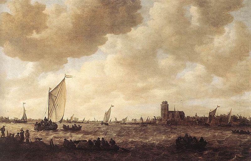 Jan van Goyen View of Dordrecht china oil painting image